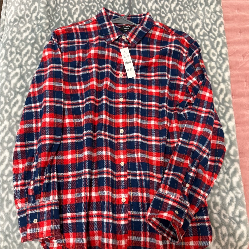 New with tags J.Crew plaid button down.
